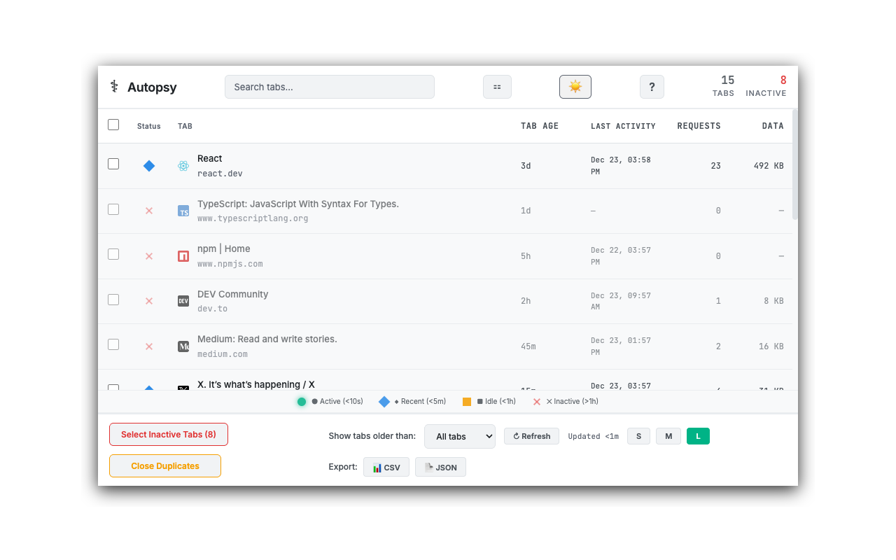 Light theme with WCAG AA compliant contrast